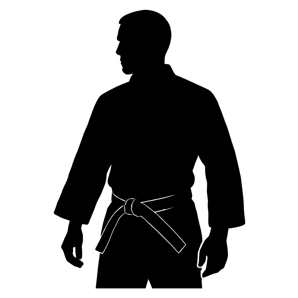 silhouette-judoka